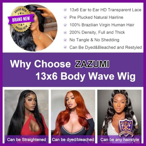 32 Inch Body Wave Lace Front Wig Human Hair 200 Density Glueless Pre Plucked main image 4